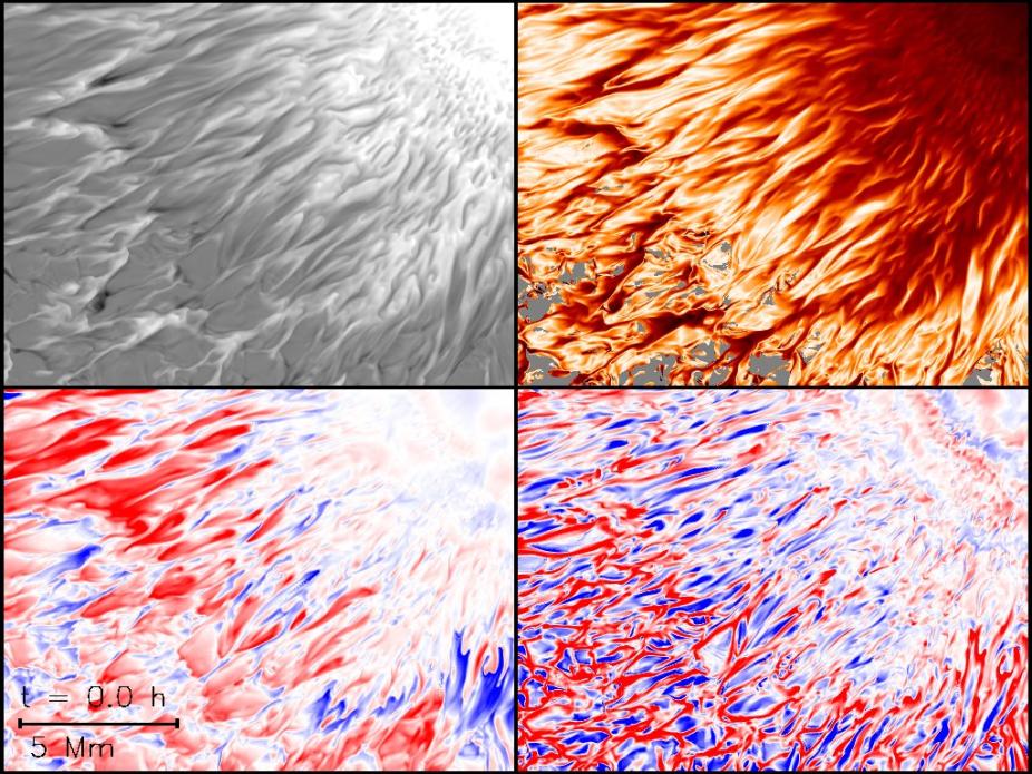 Transition from umbra (at right) to penumbra (at left)