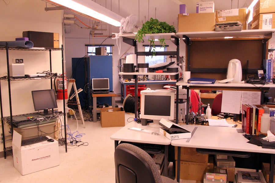 Inside the Palmer Station Terra Lab.