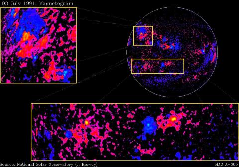 July 3, 1991: Magnetogram image